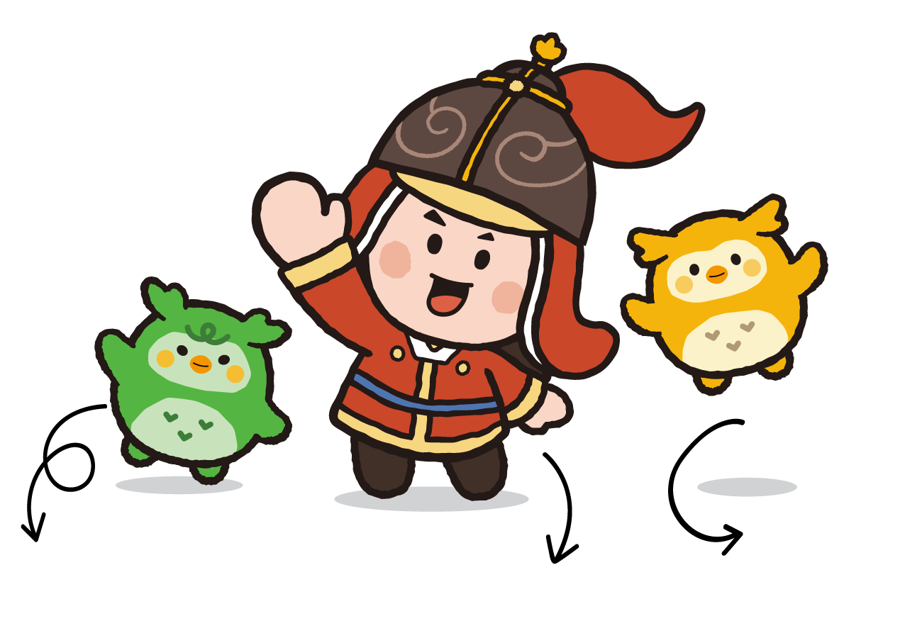 이순신관광캐릭터 충온이와 효엉이, 애엉이